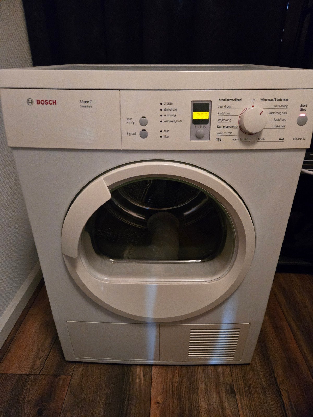 Bosch Maxx 7 WTV76300NL/01 wasdroger, Ophalen, 6 tot 8 kg, Luchtafvoer, Zo goed als nieuw