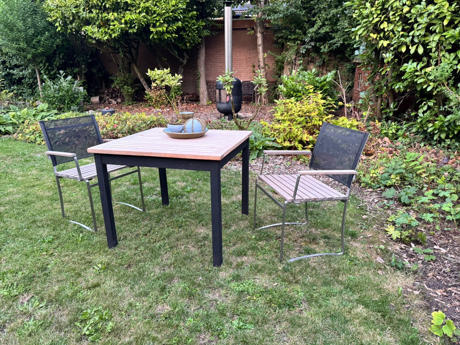 Royal Botania stoelen met mooie massief teakhouten tafel, Tuin en Terras, Gebruikt, Teakhout, Tuinset, Ophalen