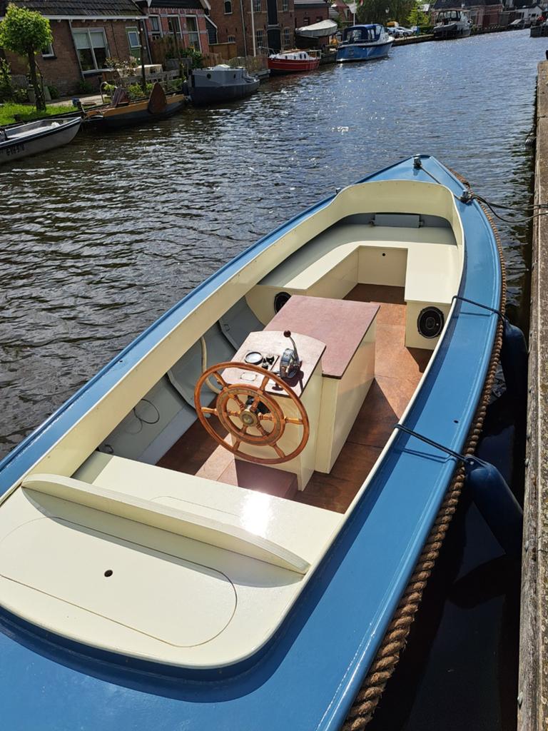 Stalen sloep vlet 6.50 met volvo penta 3 cilinder, Watersport en Boten, Sloepen, Staal, Binnenboordmotor, Verlichting, Diesel