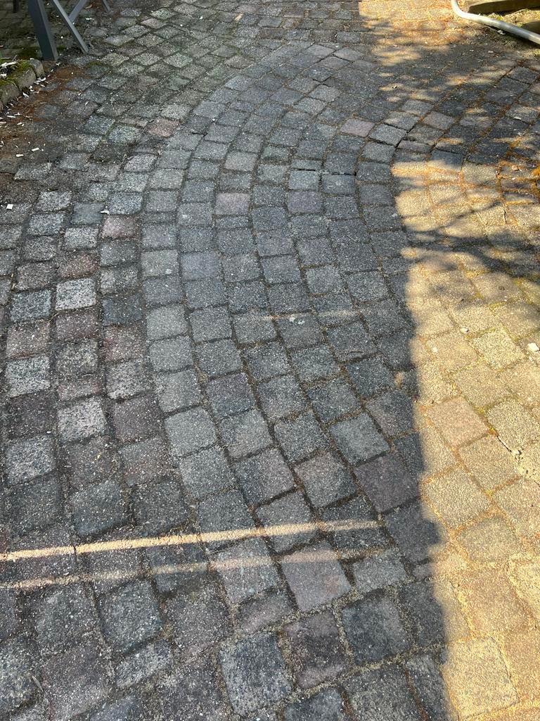 Gratis Cobblestones 14x14x7 cm - ca. 54-56 m2, Tuin en Terras, Tegels en Klinkers, Ophalen, Gebruikt, Klinkers, 10 m² of meer