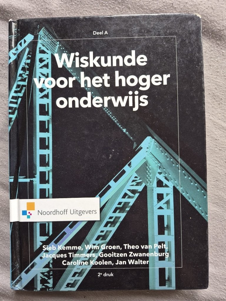 Wiskunde voor het hoger onderwijs Deel A, Boeken, Ophalen, HBO, Zo goed als nieuw, Noordhoff Uitgevers