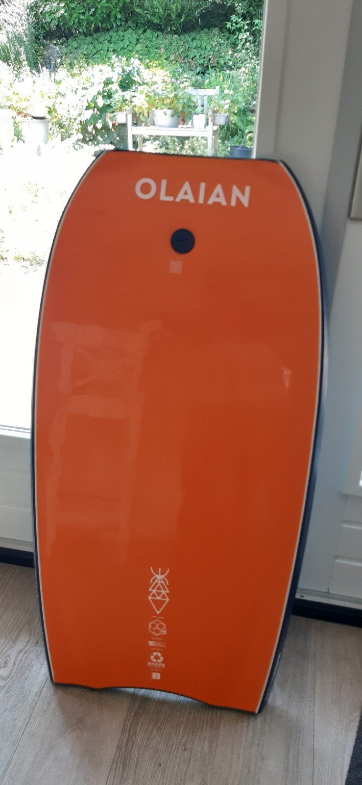 OLAIA Bodyboard met koord - Oranje en Blauw, Ophalen, Zo goed als nieuw, Overige typen, Met koord
