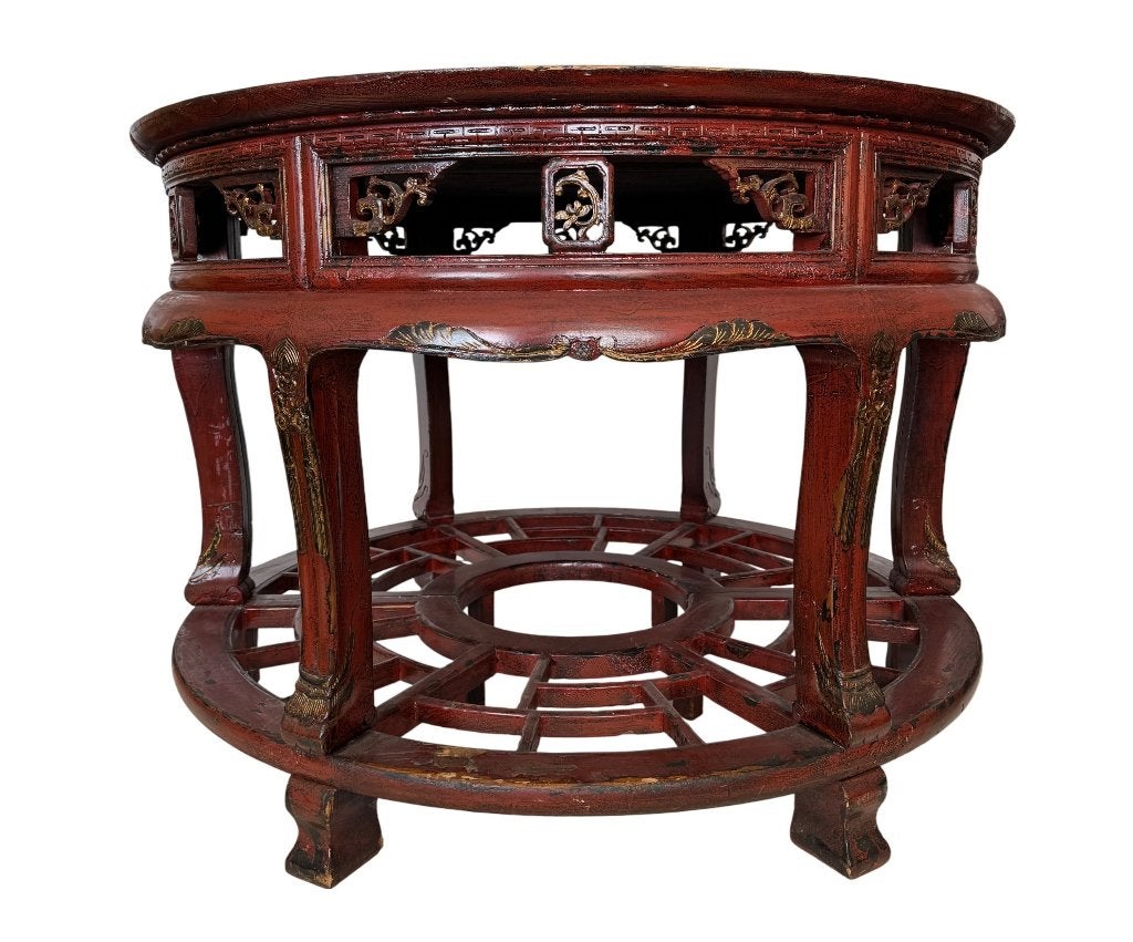68. Roodgelakte tafel, China, consoletafels, circa 1900, Ophalen