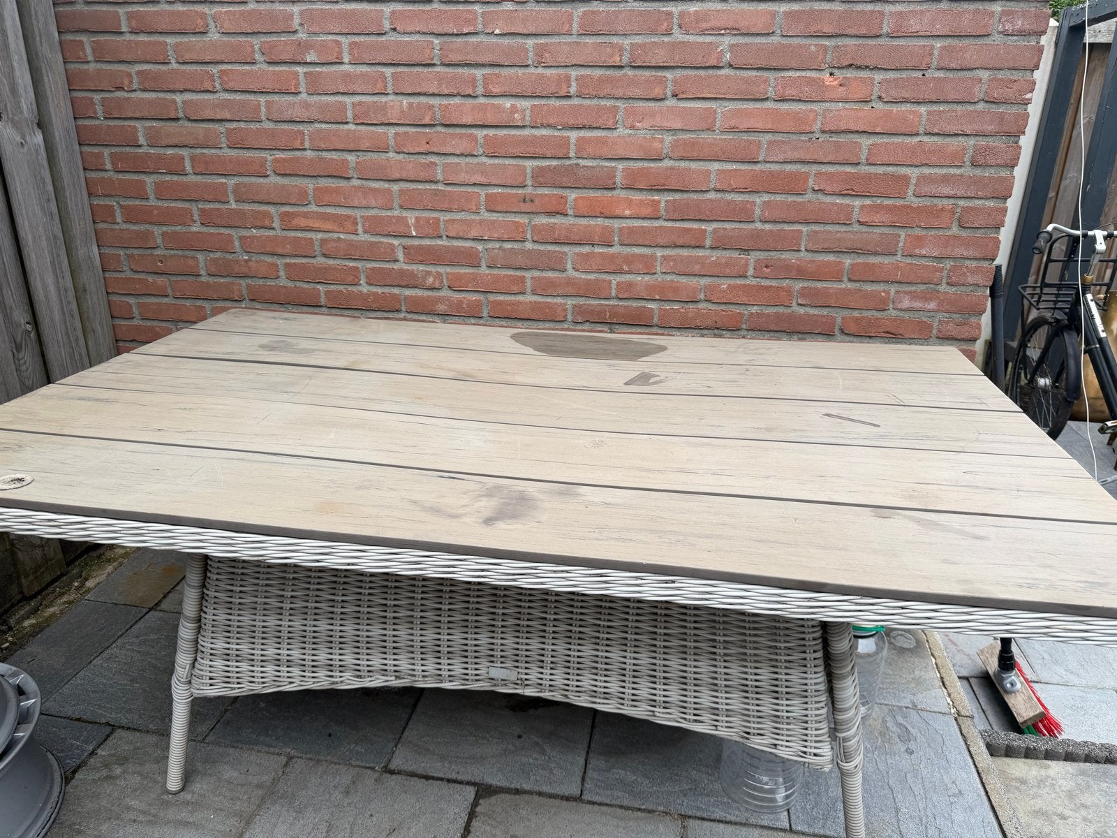 Tuin tafel - Garden Impressions, Tuin en Terras, Ophalen, Zo goed als nieuw, Rechthoekig, Wicker