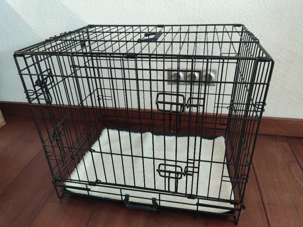 Hondenbench middelgroot, Dieren en Toebehoren, Hondenbenches, Ophalen, Zo goed als nieuw