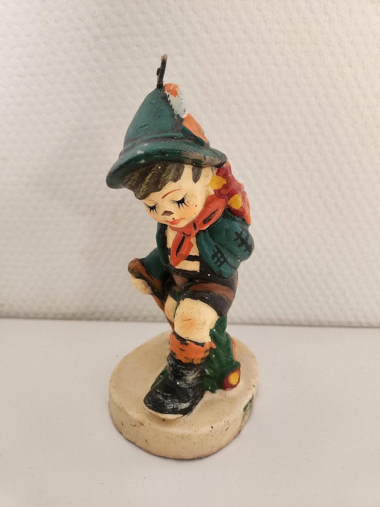 "Hummel" vintage Kaars - Jongen, Huis en Inrichting, Meerkleurig, Overige merken, Was, Ophalen of Verzenden