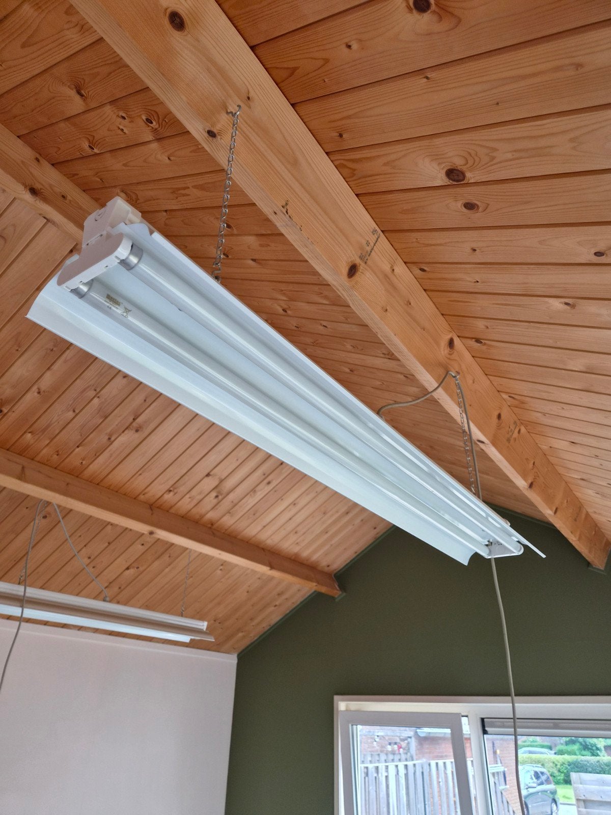 TL-armatuur met 2 lampen 3 stuks totaal, Ophalen, Gebruikt