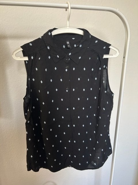 HEMA blouse mouwloos (maat M), Maat 38/40 (M), Zwart, Nieuw, Ophalen of Verzenden