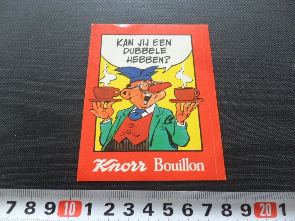 sticker strip knorr bouillon prins carnaval kan jij een dubb, Ophalen of Verzenden, Zo goed als nieuw