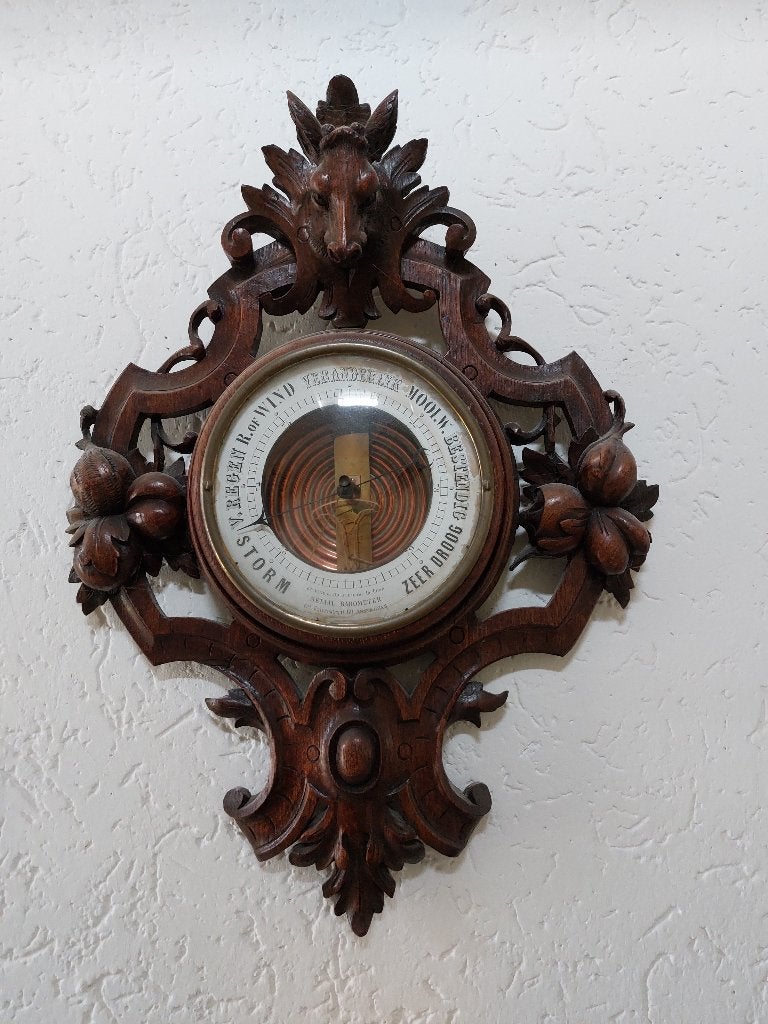 te koop antieke barometer, Ophalen