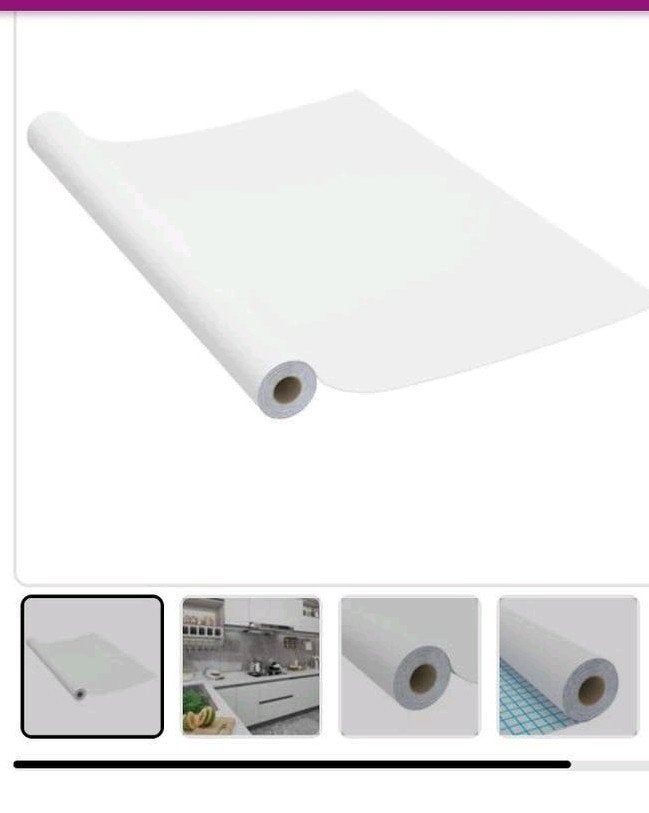 Nieuwe rol 5m witte meubelfolie zelfklevend, Ophalen, Nieuw