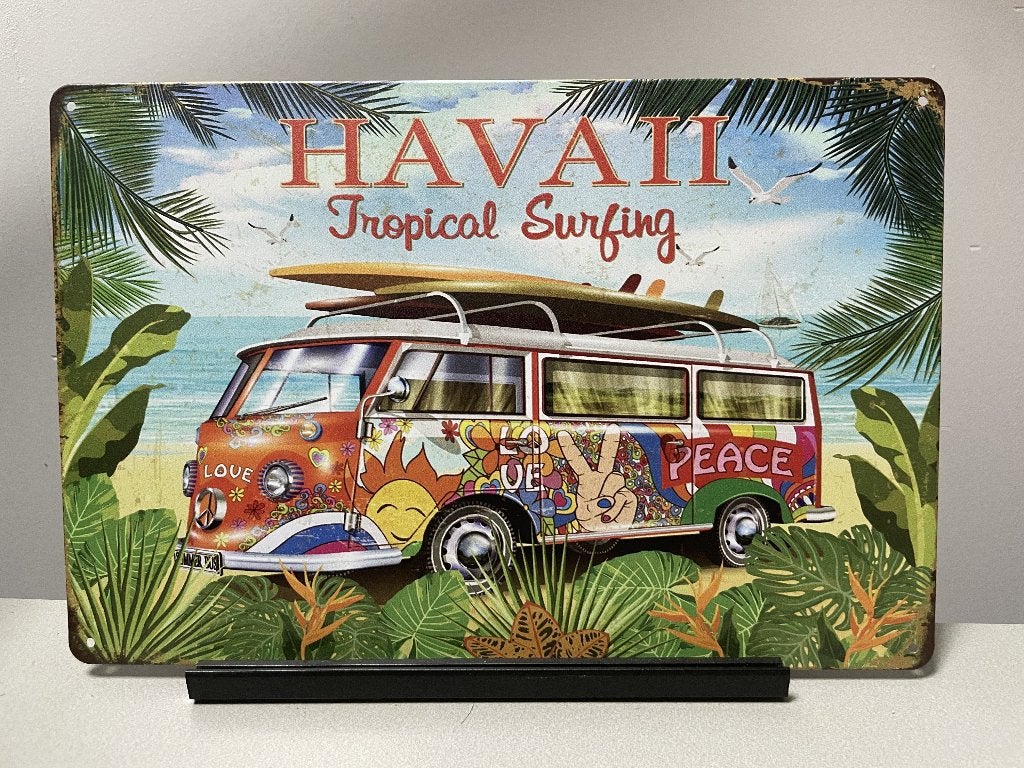 HAVAII Tropical Surving wandbord (Old Look), Www.pand50.nl, Nieuw, Ophalen of Verzenden, Printer 29B Coevorden
