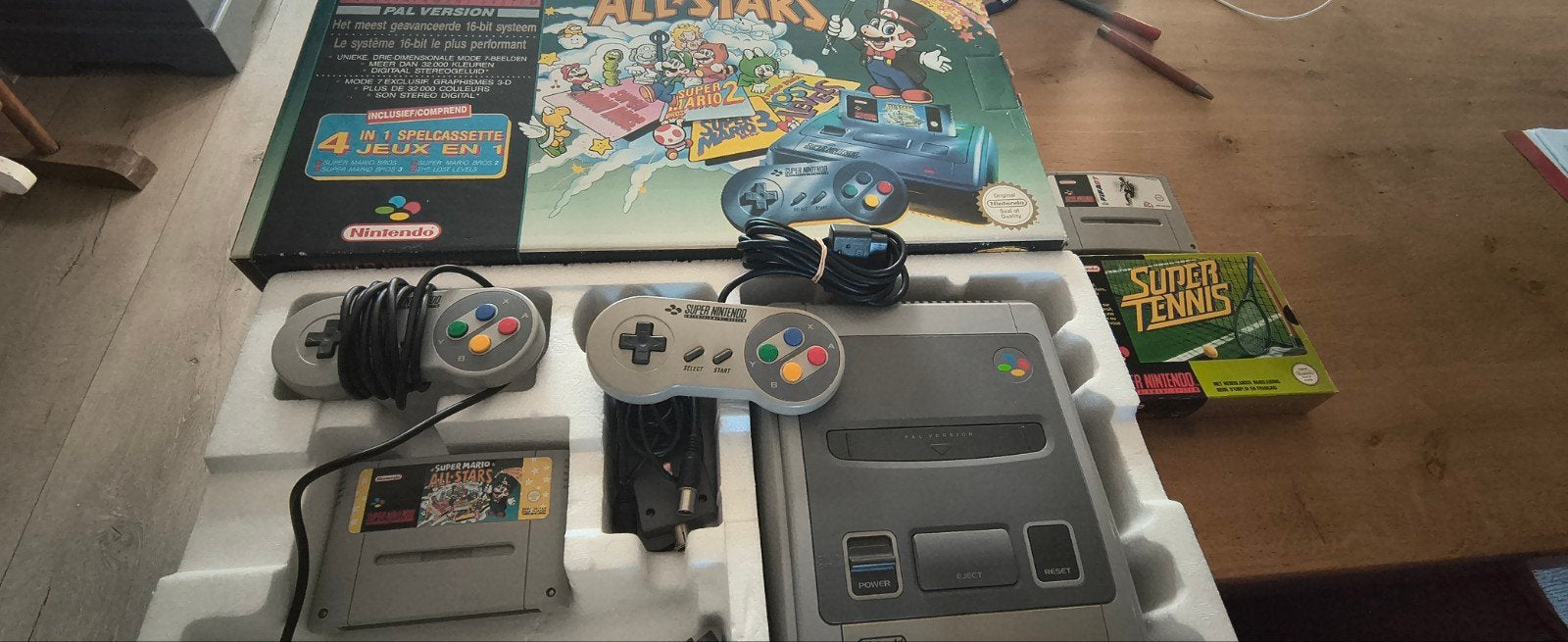 Nintendo SNES  Super Mario All-Stars compleet, Spelcomputers en Games, Spelcomputers | Nintendo Super NES, Ophalen of Verzenden