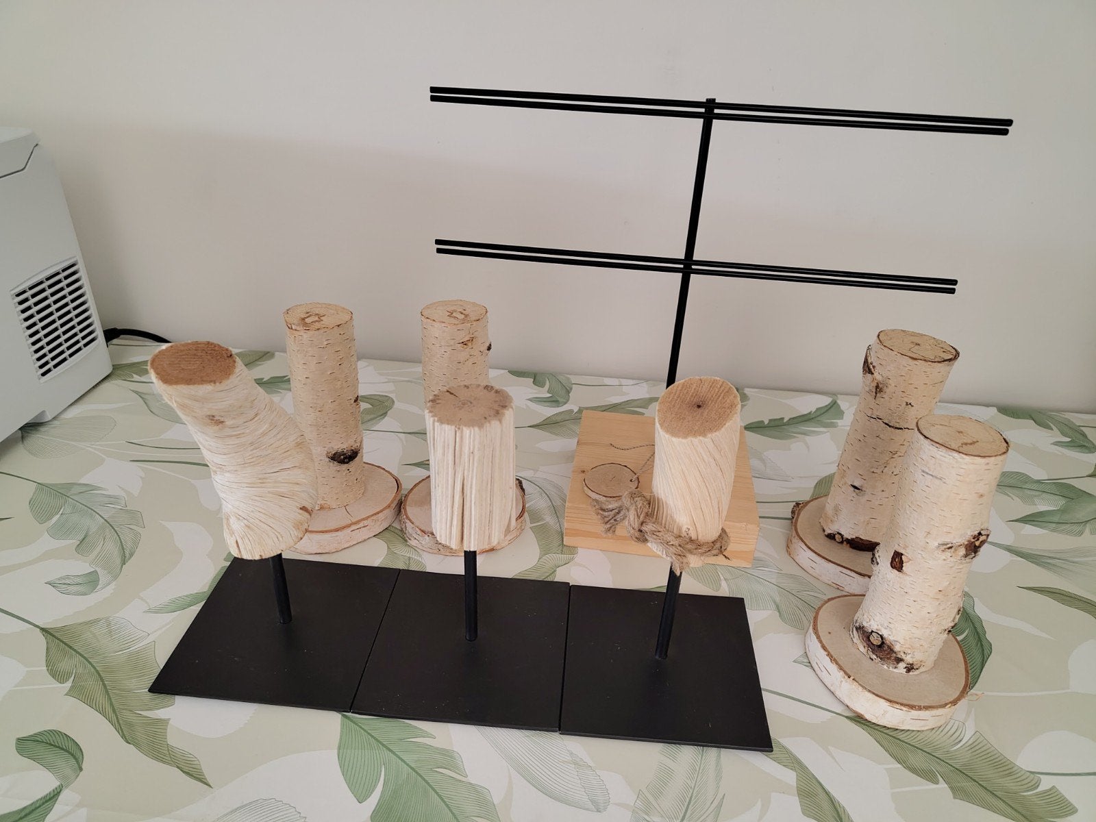 Diverse houten sieradenstandaards en display, Ophalen of Verzenden, Zo goed als nieuw