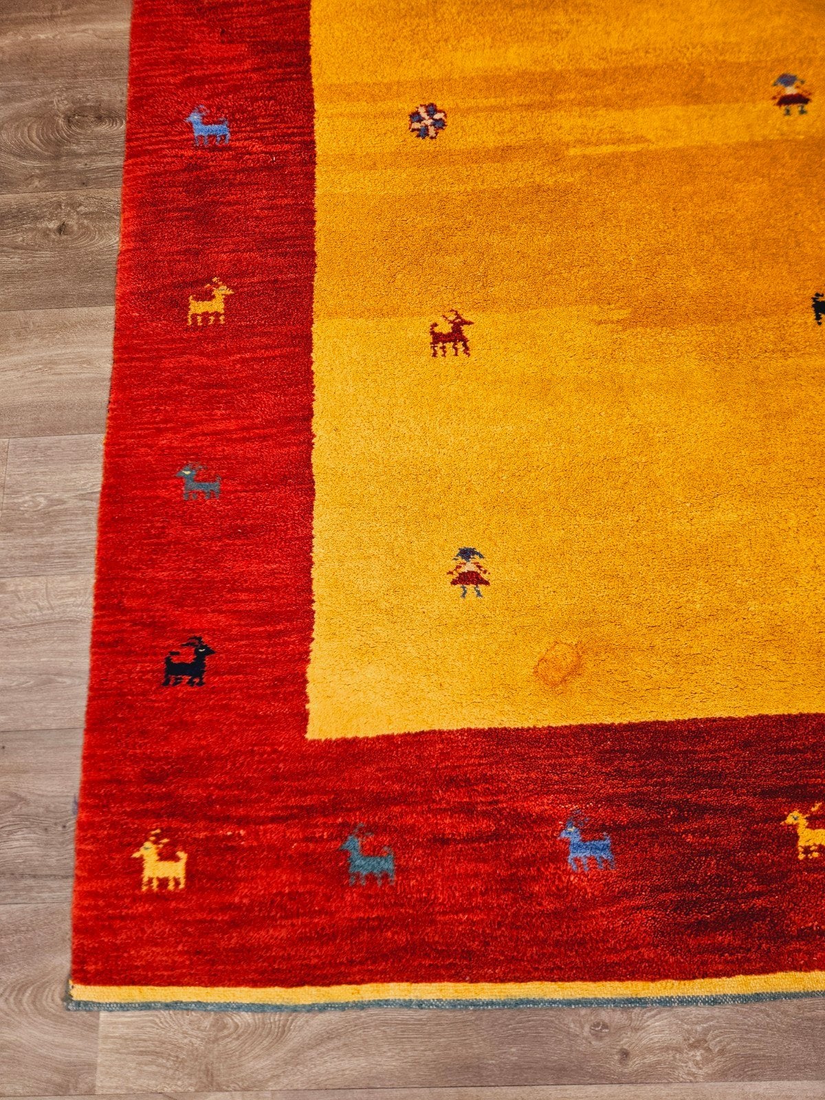 Perzisch Handgeknoopt Gabbeh Tapijt. Zware kwaliteit!, Huis en Inrichting, Stoffering | Tapijten en Kleden, 200 cm of meer, Ophalen of Verzenden