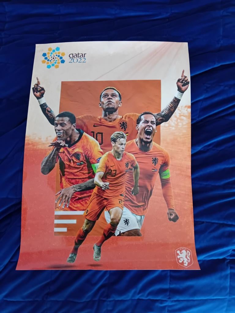 Poster Nederlands elftal Qatar 2022, Ophalen, A1 t/m A3