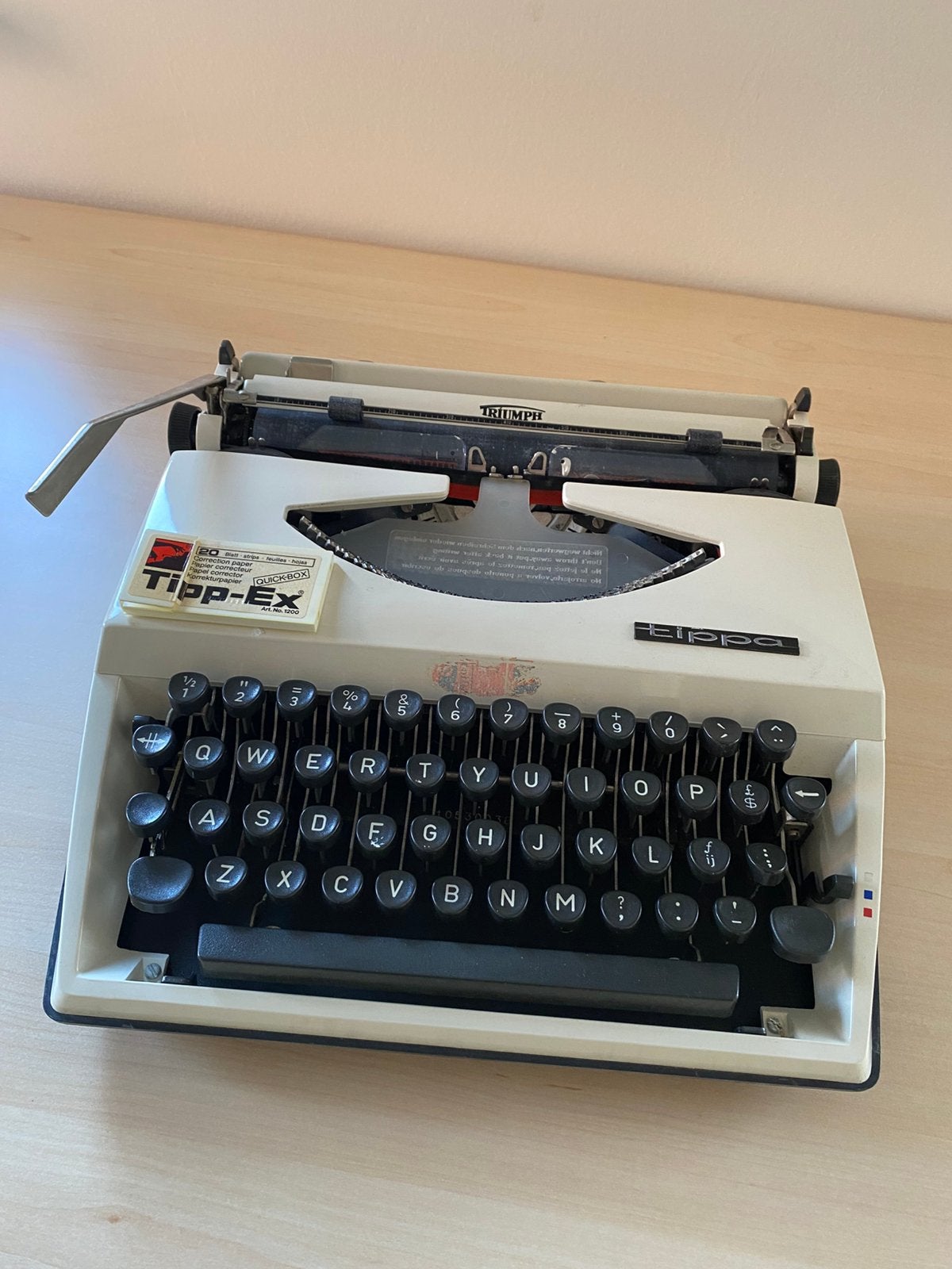Triumph tippa typmachine., Ophalen, Gebruikt