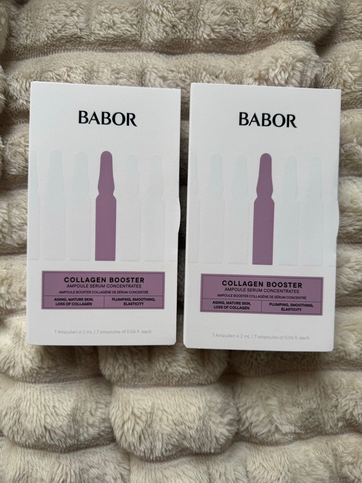 Babor Collagen Booster Ampullen 2x Nieuw - Huidverjonging, Ophalen of Verzenden, Nieuw, Gehele gezicht, Verzorging