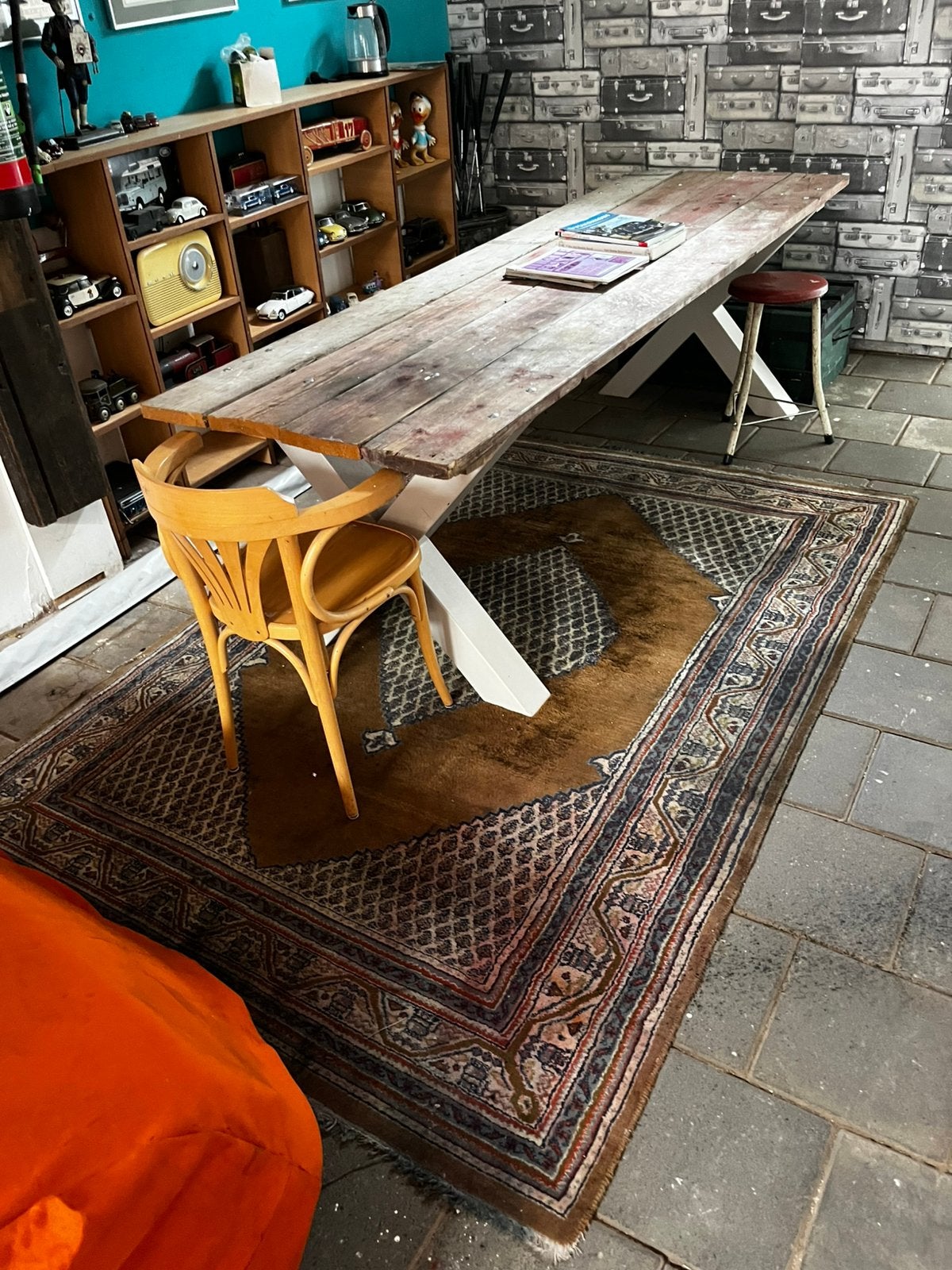 Stoere tafel, Gebruikt, 200 cm of meer, Vijf personen of meer, Stoer landelijk