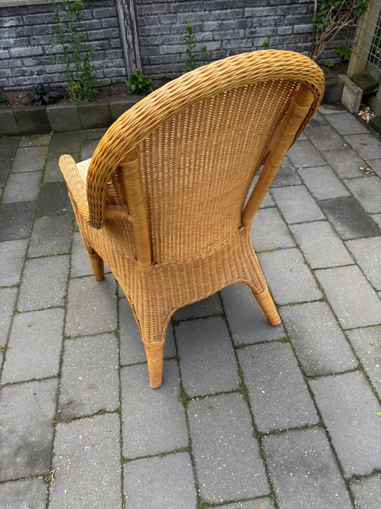 4 stevige Rotan /rieten stoelen, Ophalen, Zo goed als nieuw, Rotan