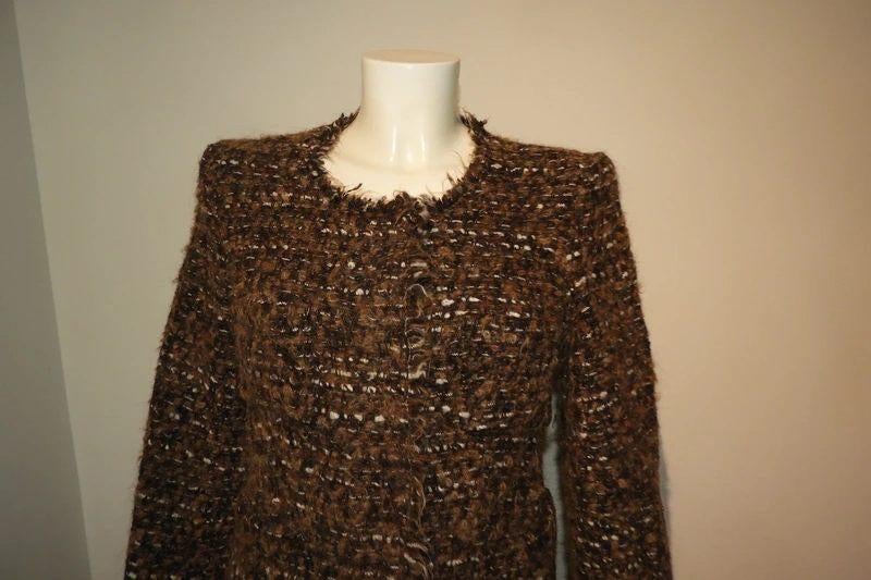 Isabel Marant etoile grof vest jasje ruwe afwerking mt 1S, Kleding | Dames, Isabel Marant, Bruin, Verzenden, Maat 36 (S)
