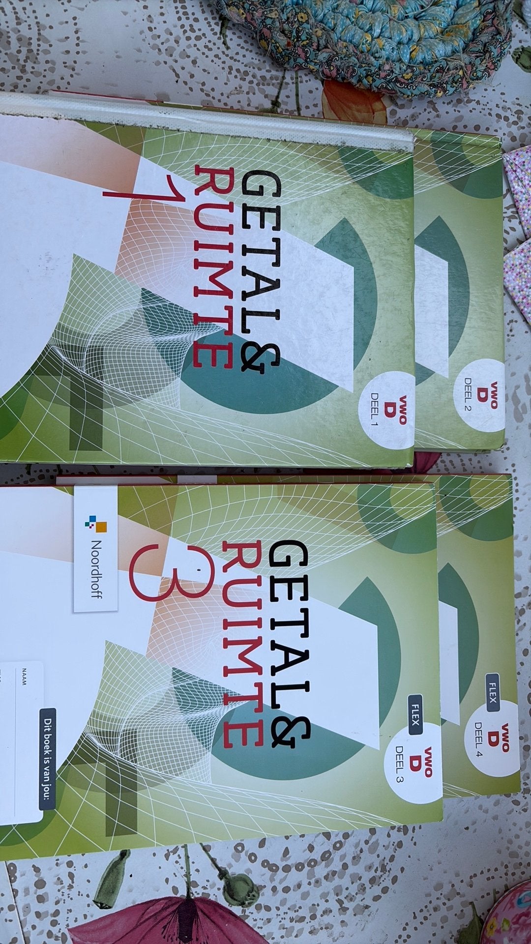 Getal & Ruimte VWO wiskunde D deel 1 tm 4, Boeken, Schoolboeken, Ophalen of Verzenden, Zo goed als nieuw, VWO, Overige vakken