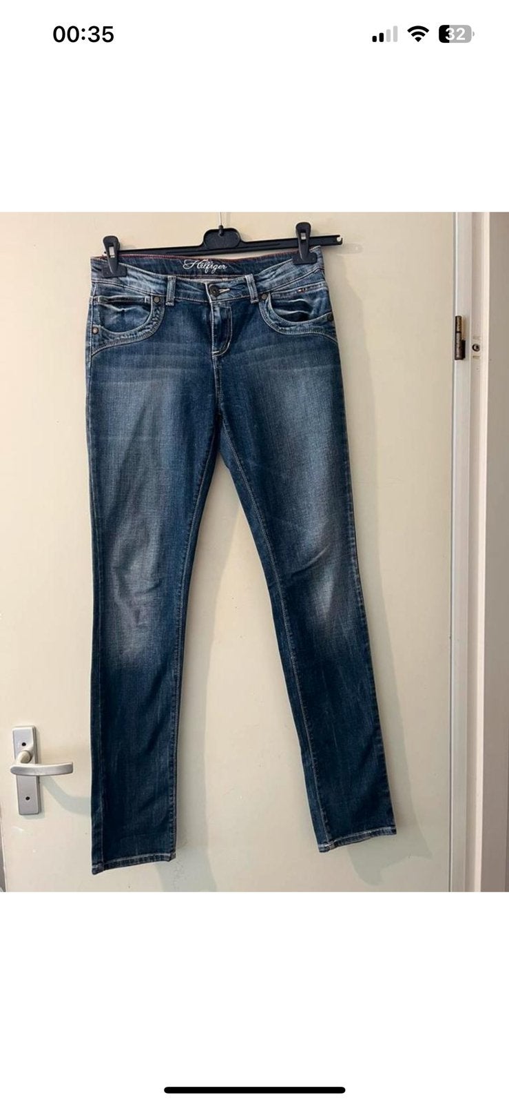 Jeans tommy hilfiger 27, Ophalen of Verzenden, Zo goed als nieuw, Blauw, W27 (confectie 34) of kleiner