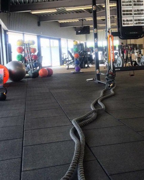Rubber Vloerdelen 50x50x3cm Zwart sportvloer PT Essentials, Ophalen of Verzenden, Nieuw, Fitnessmat