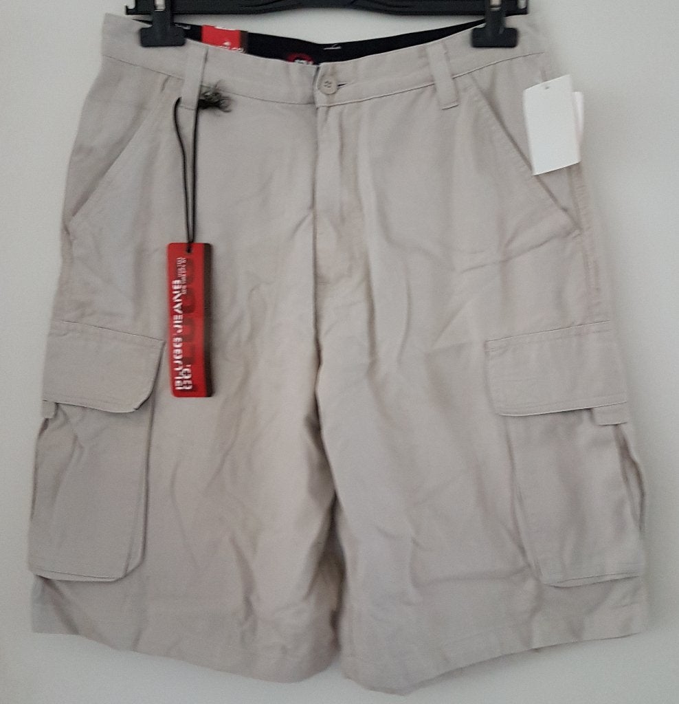 Beige heren cargo short maat 30 *NIEUW* (0906) a, Beige, Nieuw, Ophalen of Verzenden, Plugg Jeans Co.