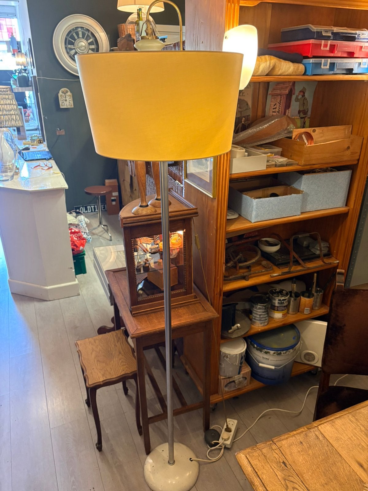 Vintage Gispen Design vloerlamp Giso model., Ophalen, Gebruikt, Cornwallantiques@hotmail.com, E27 (groot)