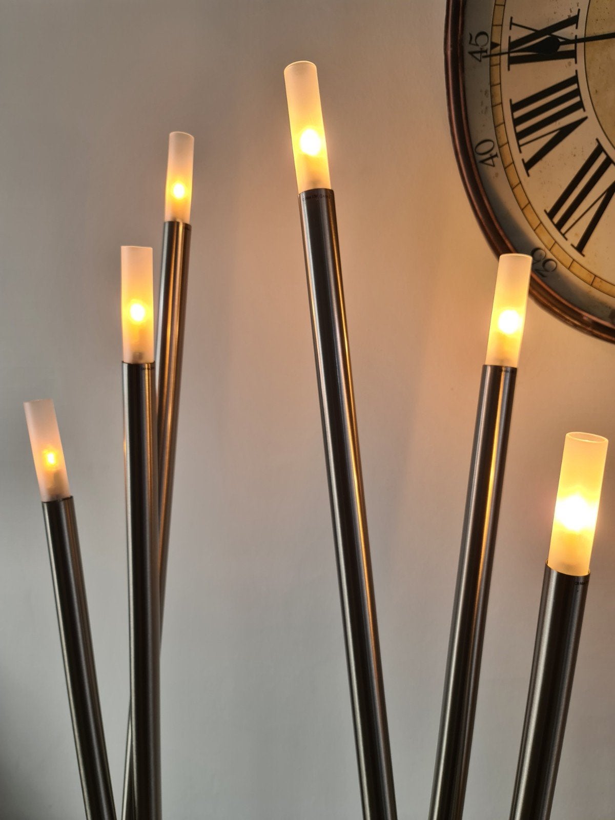 2 moderne vloerlampen, Huis en Inrichting, Lampen | Vloerlampen, Ophalen, Zo goed als nieuw, 150 tot 200 cm