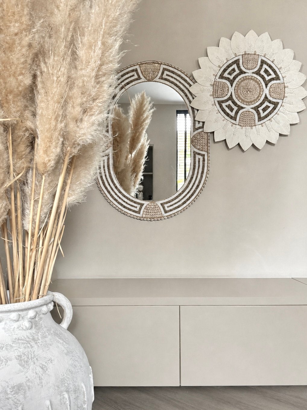 Ovale spiegel, Huis en Inrichting, Woonaccessoires | Spiegels, Ophalen, Nieuw, Minder dan 100 cm, Ovaal