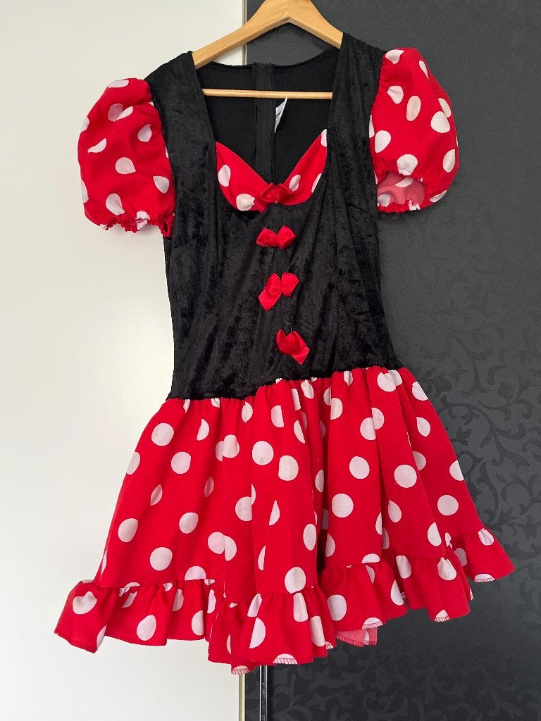 Carnavalsjurk Mini Mouse (maatM/L), Ophalen of Verzenden, Gedragen