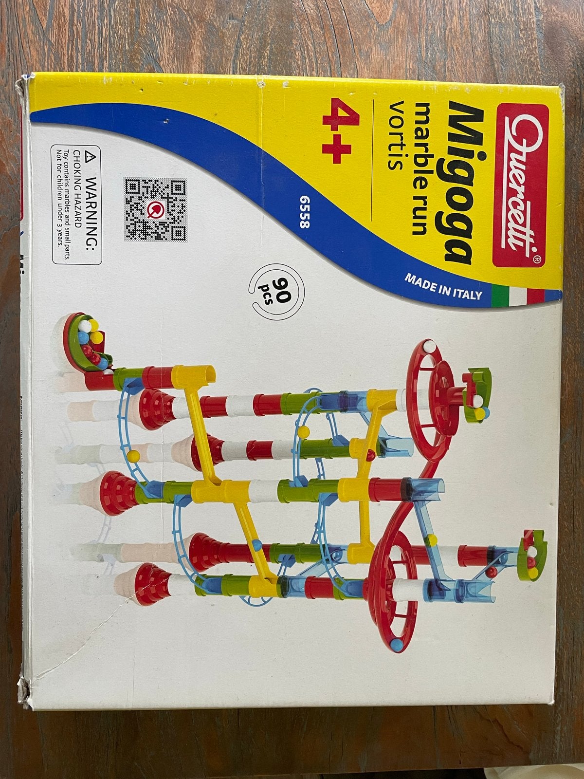 Quercetti Migoga Marble Run VORTIS knikkerbaan 90 stuks, Ophalen of Verzenden, Gebruikt, Overige merken