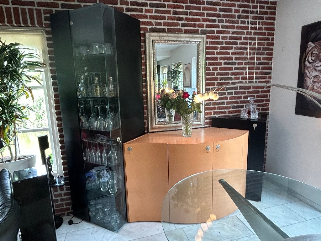 Modern Design wandmeubel uit 3 delen 220hoog, 270breed, Ophalen, 250 tot 300 cm, 50 tot 75 cm, Gebruikt