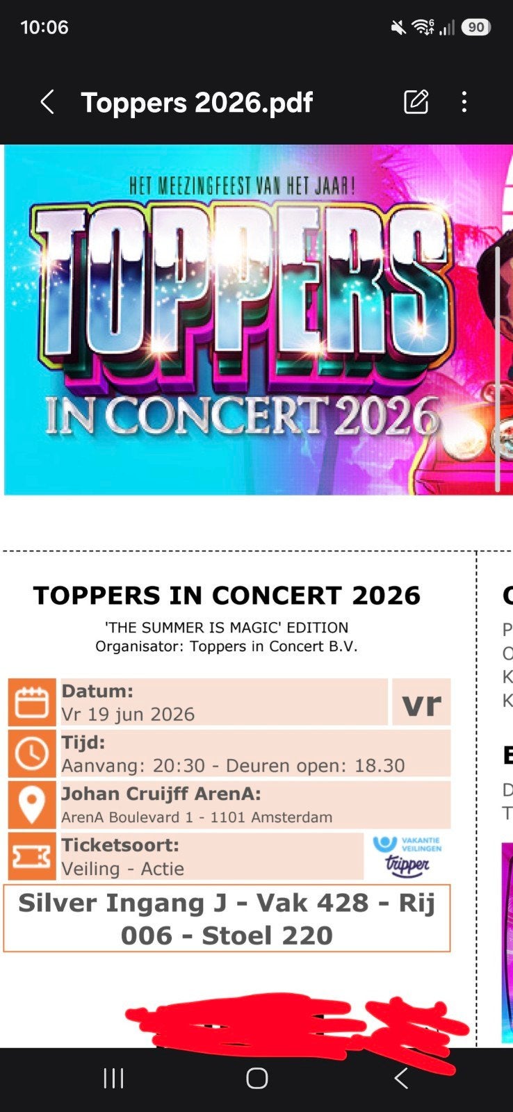Toppers in Concert 2026! Vrijdag 19 juni 2026, Twee personen