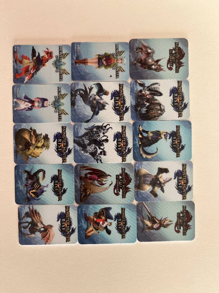 15x Nintendo switch Monster Hunter Amiibo-kaarten, Spelcomputers en Games, Games | Nintendo Switch, Avontuur en Actie, 1 speler