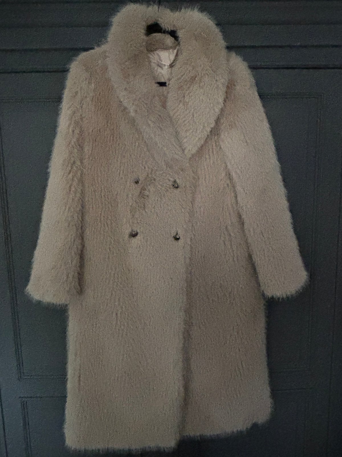 Esqualo Faux Fur Jas Maat 38, Kleding | Dames, Ophalen of Verzenden, Nieuw, Maat 38/40 (M), Beige