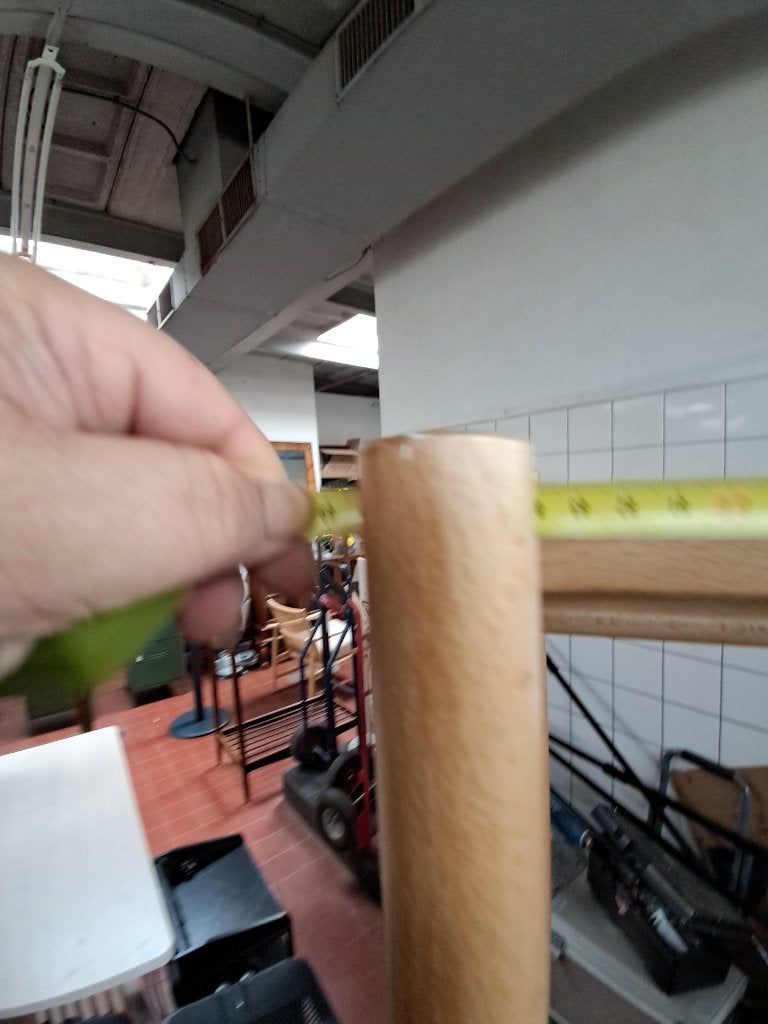 Houten Kledingrek Staande Kapstok Rotan Webbing  CS27412, Ophalen, Gebruikt, Staande kapstok, 150 tot 200 cm