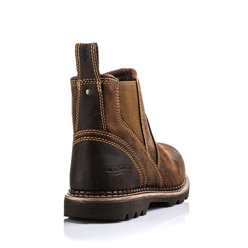BuckBootz B1555SM SBP Instap Werkschoenen Bruin – 40 t/m 47, Werkschoenendeal, Buckbootz, Nieuw, Ophalen of Verzenden