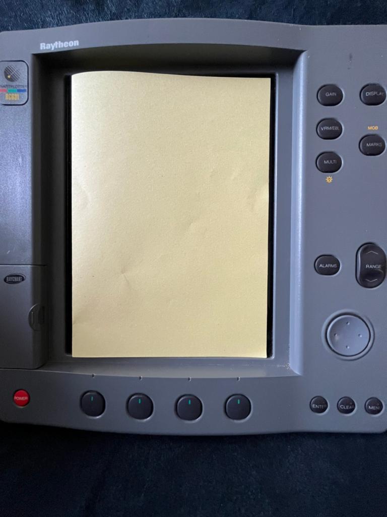 Kaartplotter Raytheon 631, Ophalen, Gebruikt