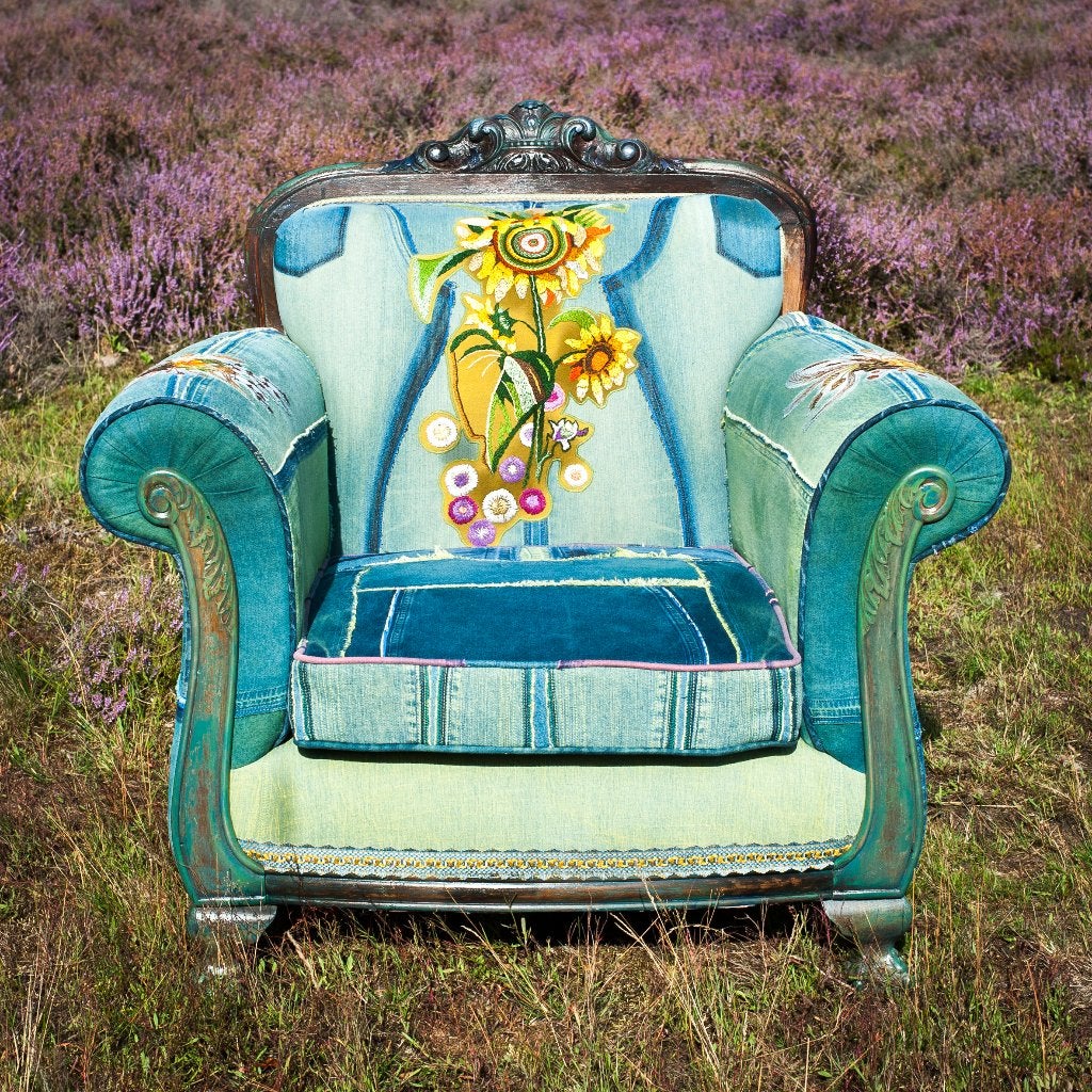 Jeans of Thrones 2 Crapaud (1920), Antiek en Kunst, Antiek | Meubels | Stoelen en Banken, Ophalen of Verzenden