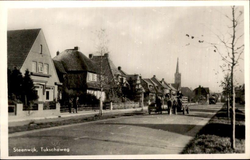 Steenwijk - Tukscheweg, Ophalen of Verzenden, 1920 tot 1940, Ongelopen, Overijssel