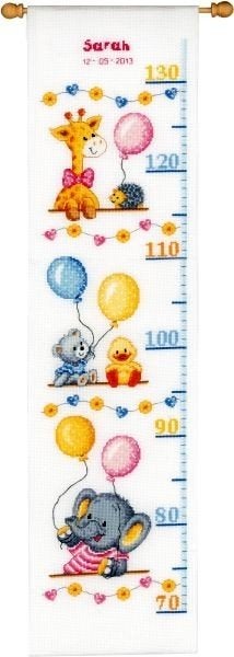 Borduurpakket Groeimeter baby shower pn0147469, ., Nieuw, Ophalen of Verzenden, .