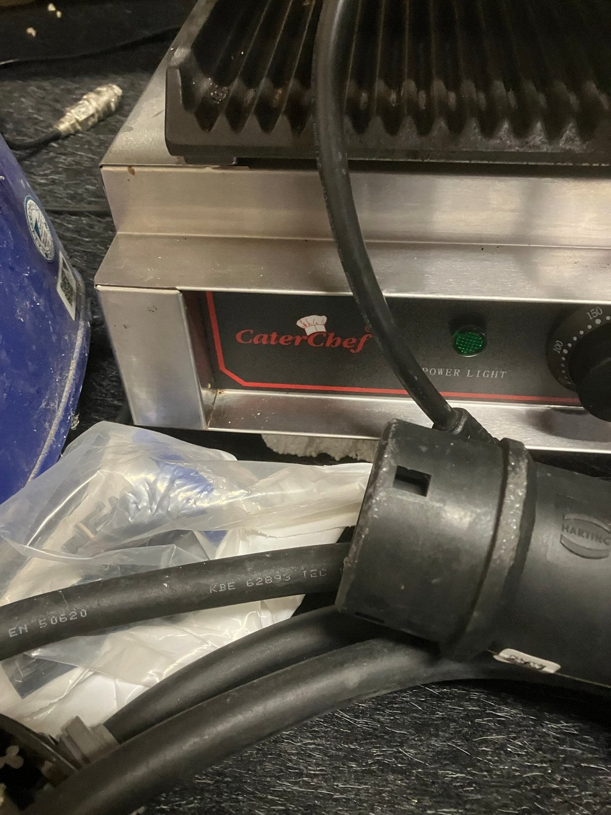 CaterChef Panini grill - Power lampje defect, Ophalen of Verzenden, Gebruikt