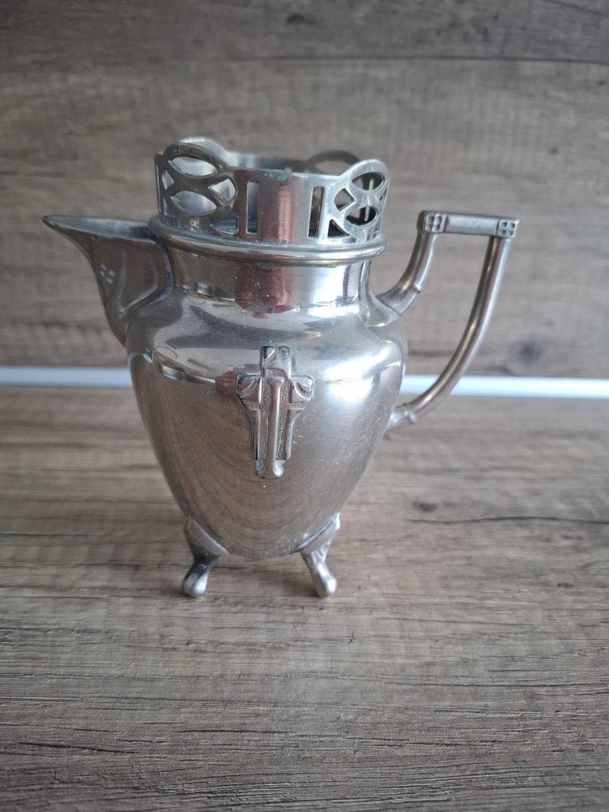Antieke verzilverde theepot/koffiepot van G. Kurz & Co., Ophalen of Verzenden