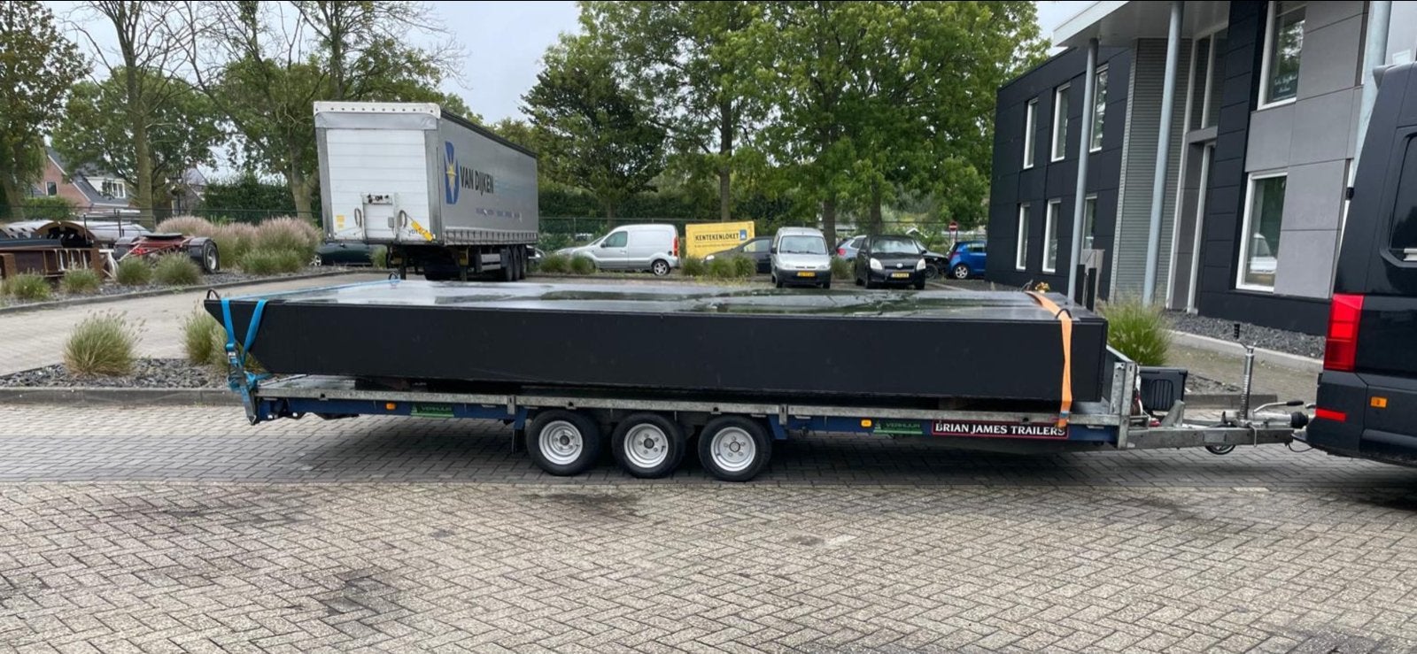 Stalen ponton 2.5x5.5 meter - Ideaal voor diverse doeleinden, Pontoonboot, Ophalen of Verzenden, Staal, Geen motor