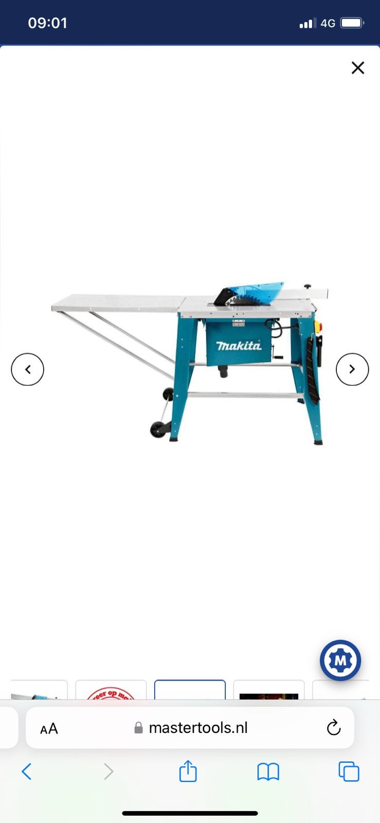 Makita 2712 zaag tafel  220V, Doe-het-zelf en Verbouw, Gereedschap | Zaagmachines, Cirkelzaag, 70 mm of meer, Ophalen of Verzenden