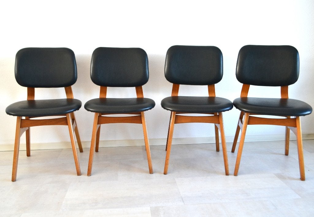4 x vintage stoel eetkamerstoel, Huis en Inrichting, Gebruikt, Vintage, Vier, Ophalen