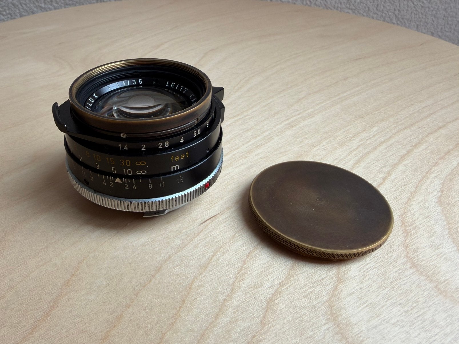 Leica Summilux M 35mm 1.4 V2 x Skyllaney Close Focus Mod CLA, 35 mm, Zo goed als nieuw, Leica, Leica M-mount